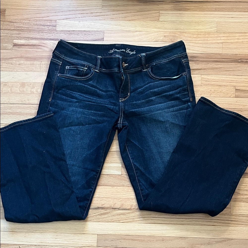 American Eagle Outfitters Women's Deep Indigo Boot Cut Jeans Bundle & Save!